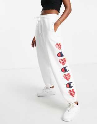 champion logo print joggers