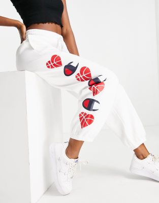 champion logo print joggers