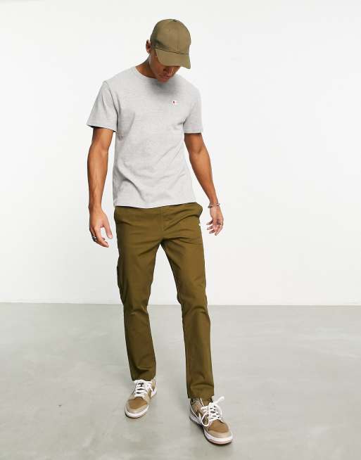 Champion khaki cheap t shirt