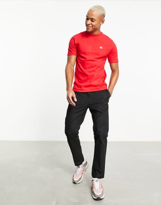Red champion heritage sales shirt
