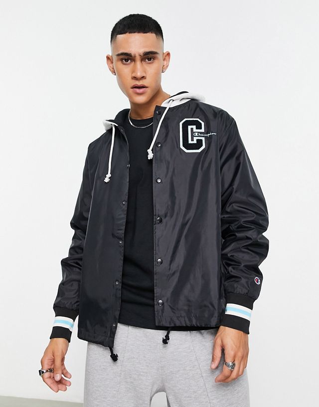 Champion hooded jacket in black