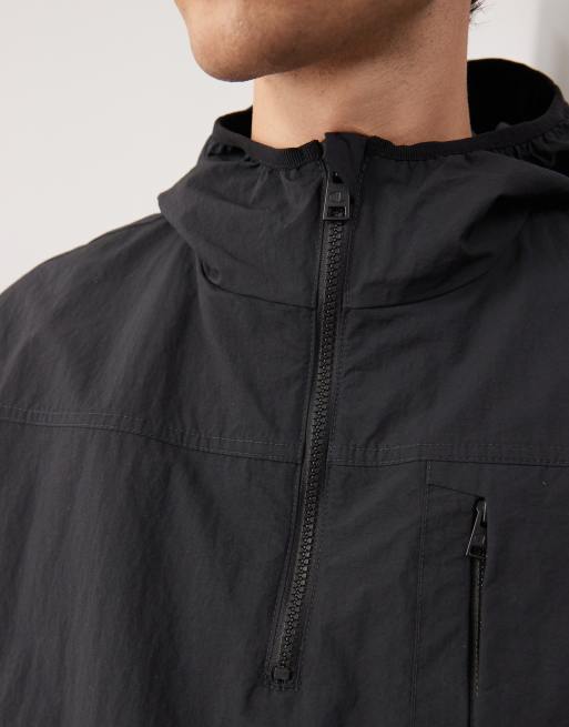 Champion hooded quarter zip jacket in black  , 3 of 4