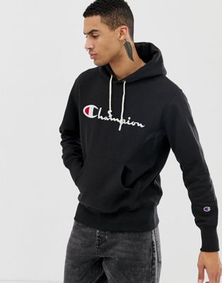 Champion hoodie with large logo in 