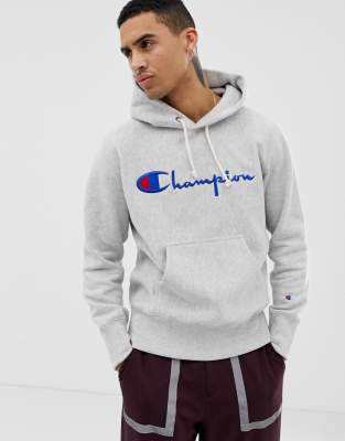 champion large logo hoodie