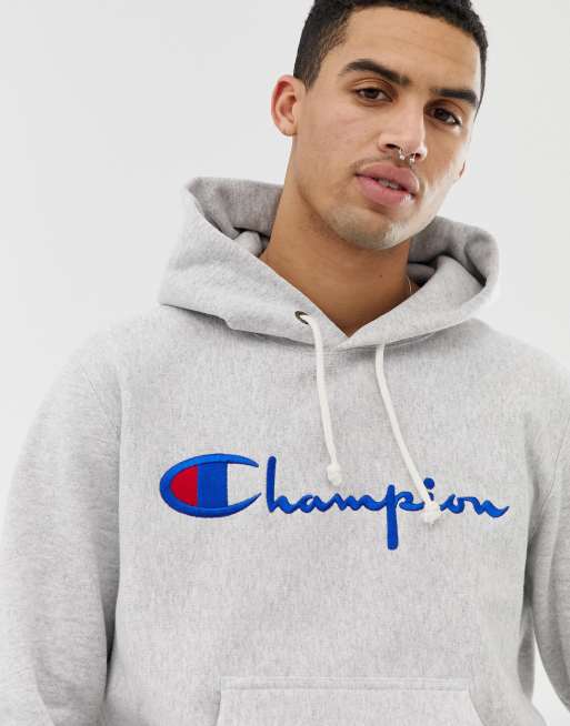 Champion hoodie cheap men grey