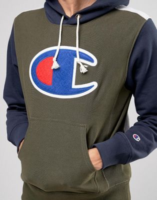 champion large logo hoodie