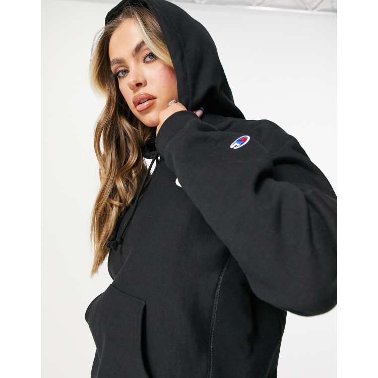 Champion hoodie with logo in black ASOS