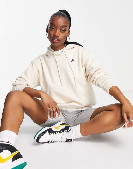 Tan champion hoodie women's sale