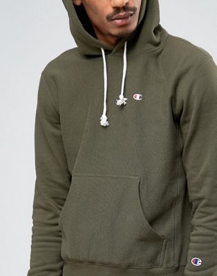 small logo champion hoodie