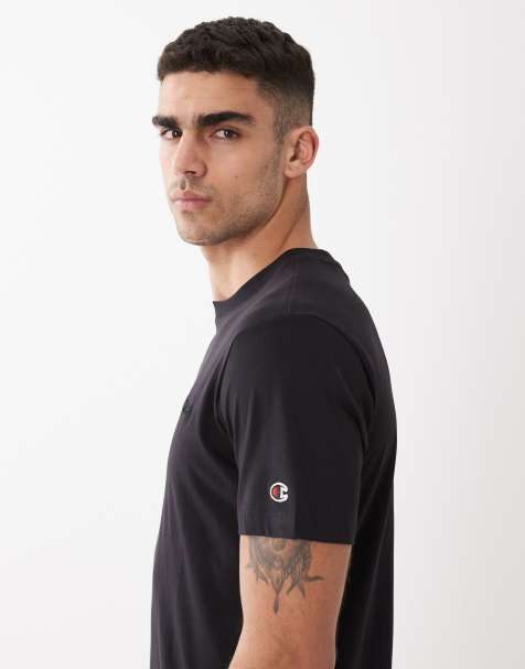 Champion – Icons – Einfarbiges T-Shirt in Schwarz  - view 1