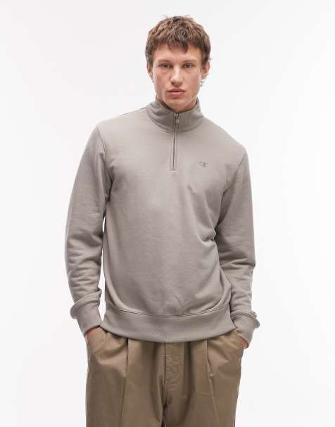 Champion - Icons - Sweat à demi-fermeture éclair - Gris - view 1