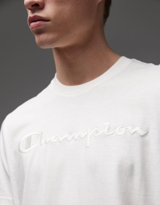 Champion - Icons - T-shirt effet ton sur ton - Blanc cassé, 5 de 5