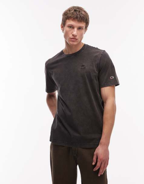 Champion Icons t-shirt in washed black