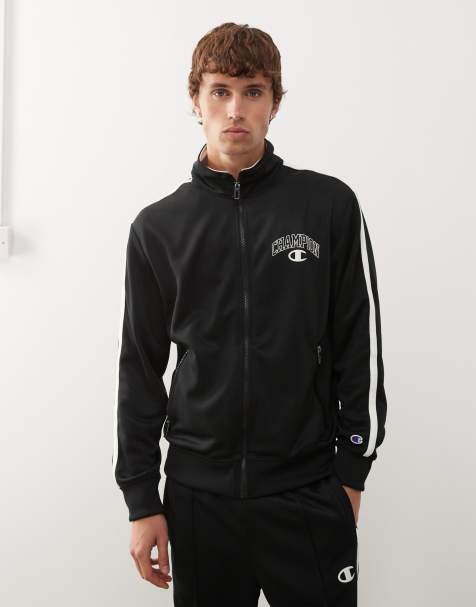 Champion – Jacke in Schwarz mit Rückenprint - view 1