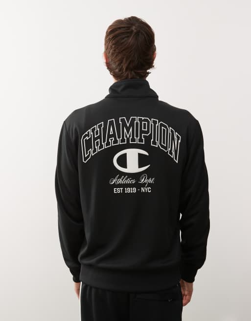 Champion – Jacke in Schwarz mit Rückenprint, 3 von 5