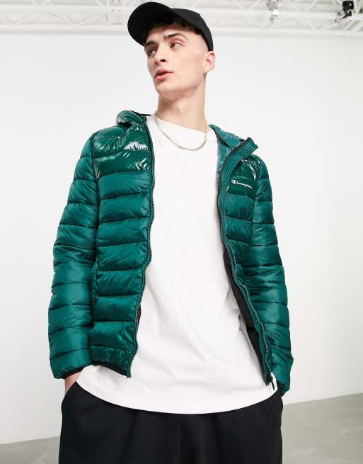Champion – Jacke mit Reißverschluss in Grün