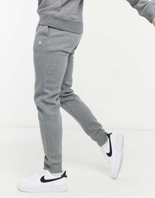 Champion Jogger resserr aux chevilles petit logo Gris