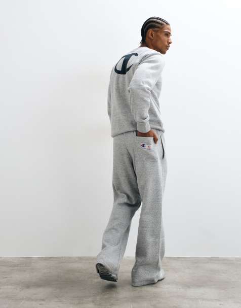 Champion - Joggers dritti grigi - view 1