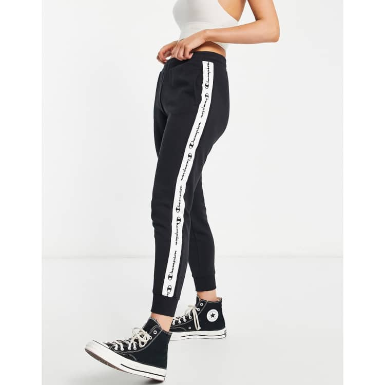 Champion joggers women black hot sale