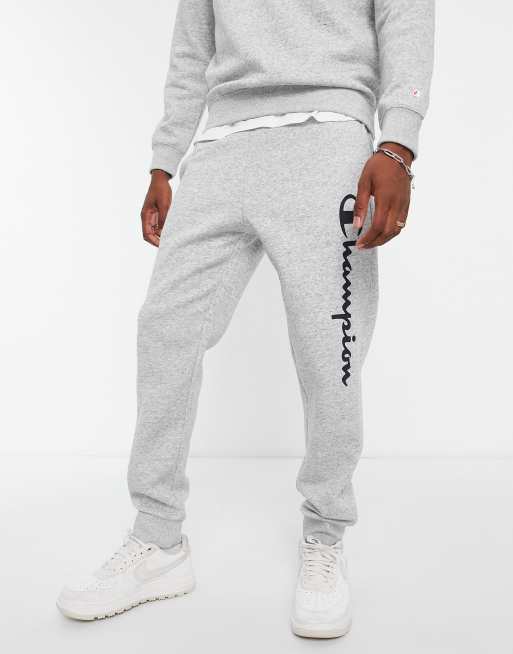Champion Joggingbroek met groot logo in grijs ASOS