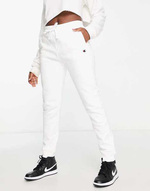 Champion Joggingbroek met klein logo in wit ASOS