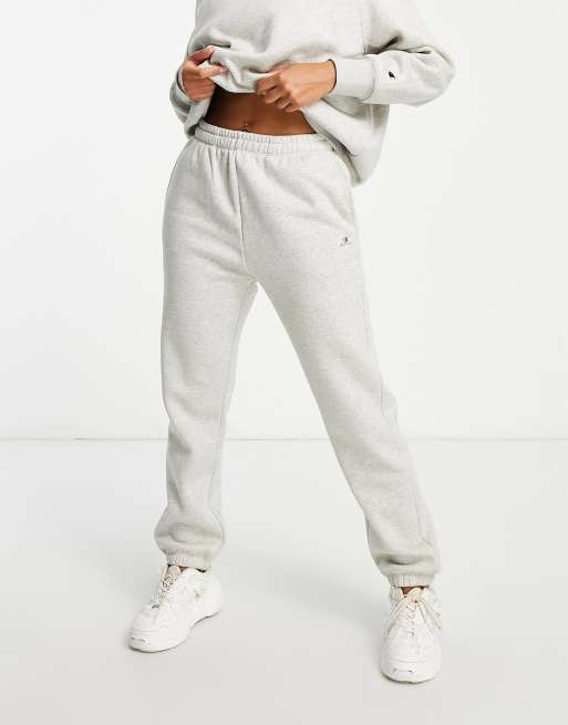 Champion Joggingbroek met textuur en klein logo in grijs ASOS