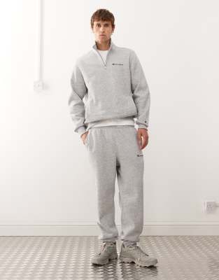 Jogginghose in Grau mit Bündchen Grau L