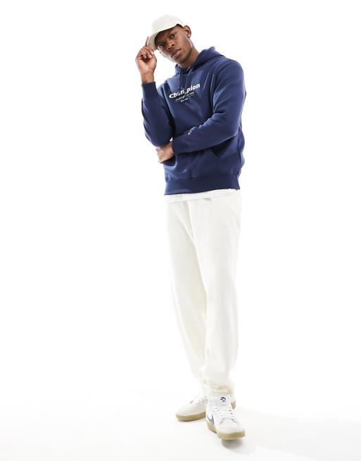 Champion – Kapuzenpullover mit Aufdruck am Rücken in Marineblau, 2 von 4