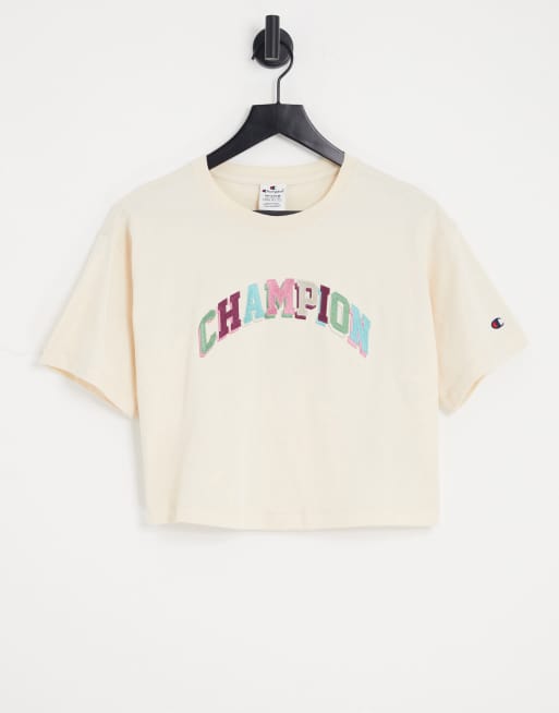 Tan champion shirt new arrivals