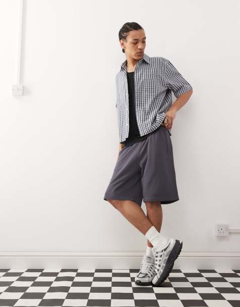 Champion - Lange bermuda short in grijs - view 1