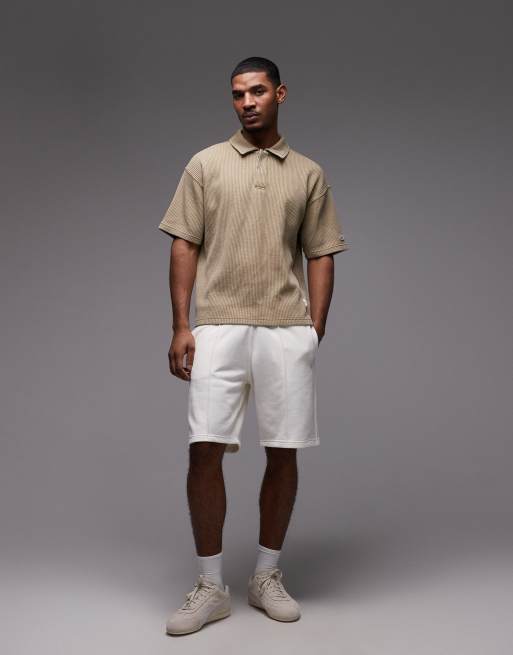 Champion – Lange Bermudashorts in Wollweiß, 2 von 5