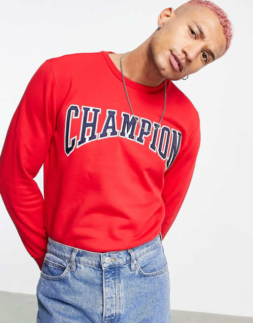 Champion large cheap logo sweatshirt