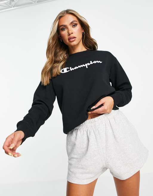 Cropped store sweatshirt champion