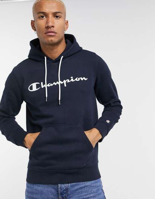 Champion sweater 2024 navy blue color