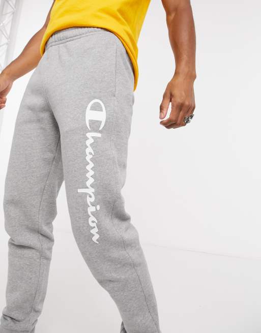 Champion large best sale logo joggers