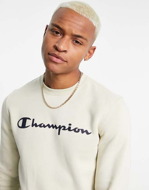 Champion large 2025 logo sweatshirt