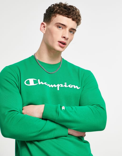 Champion large hot sale logo sweatshirt