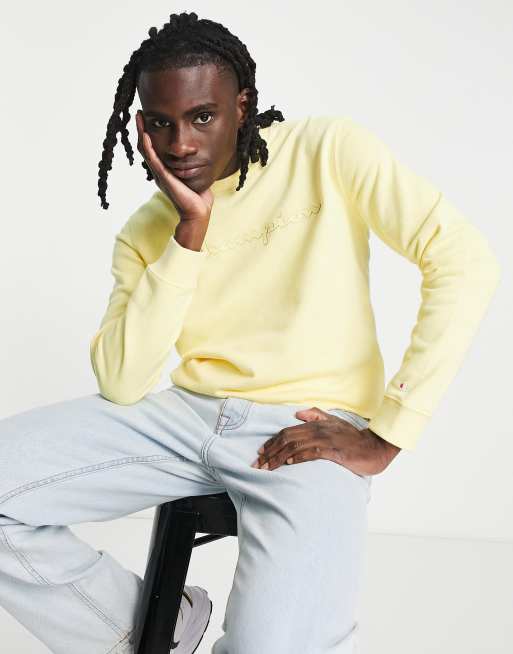 Champion yellow clearance crew neck