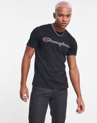 Champion large logo t-shirt in black