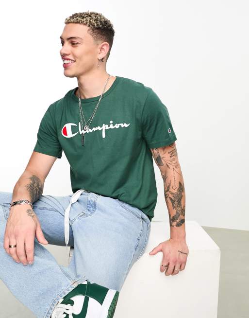 ASOS green logo | large Champion in t-shirt