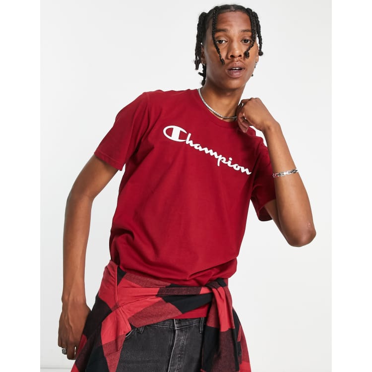 Champion t shirt store mens red