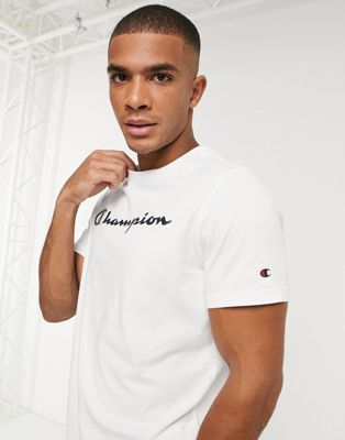 Champion large logo t-shirt in white | ASOS