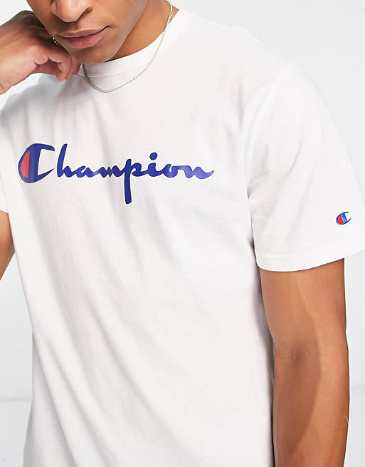 ASOS large Champion in logo T-shirt white |