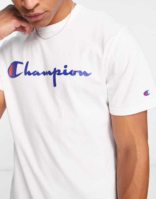 Champion large logo T-shirt in white | ASOS