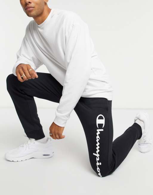 Champion large logo trackie in black