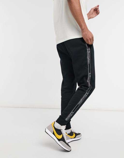 Black tape logo joggers by champion new arrivals