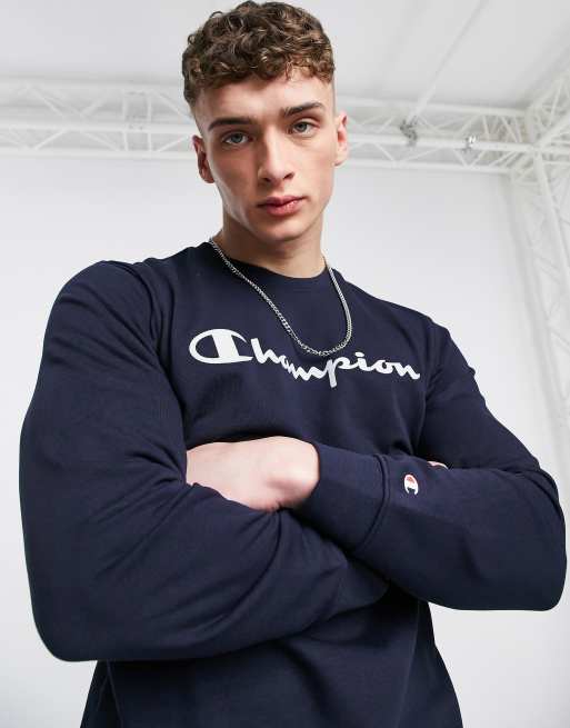 Champion chest logo store sweatshirt