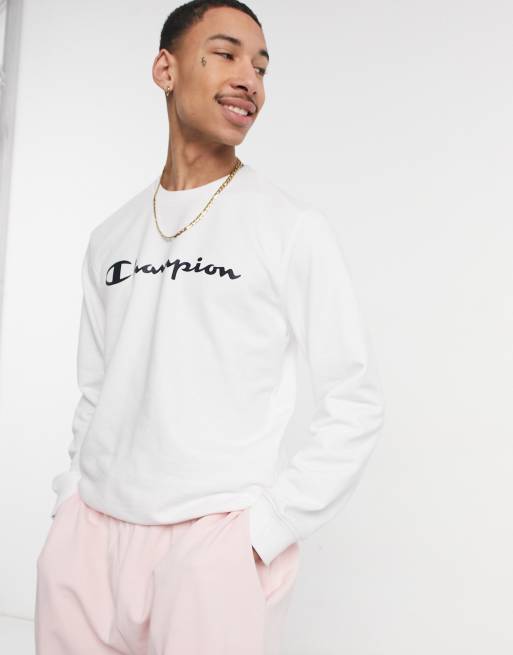 Champion chest sales logo sweatshirt