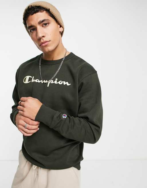 Khaki champion crewneck new arrivals