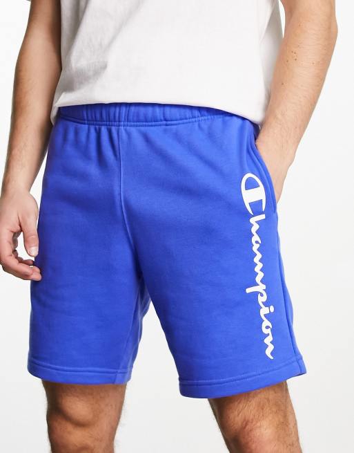 Champion – Legacy – Blå shorts i frotté